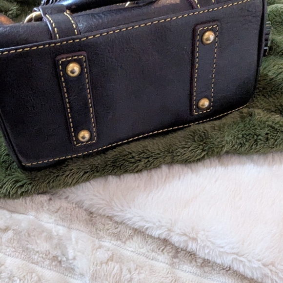 Dooney & Bourke Black Mini Bag with Gold Accents - Picture 3 of 8